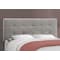 Monarch Specialties Bed, Queen Size, Platform, Bedroom, Frame, Upholstered, Linen Look, Wood Legs, Grey, Transitional I 5920Q - alternate 4